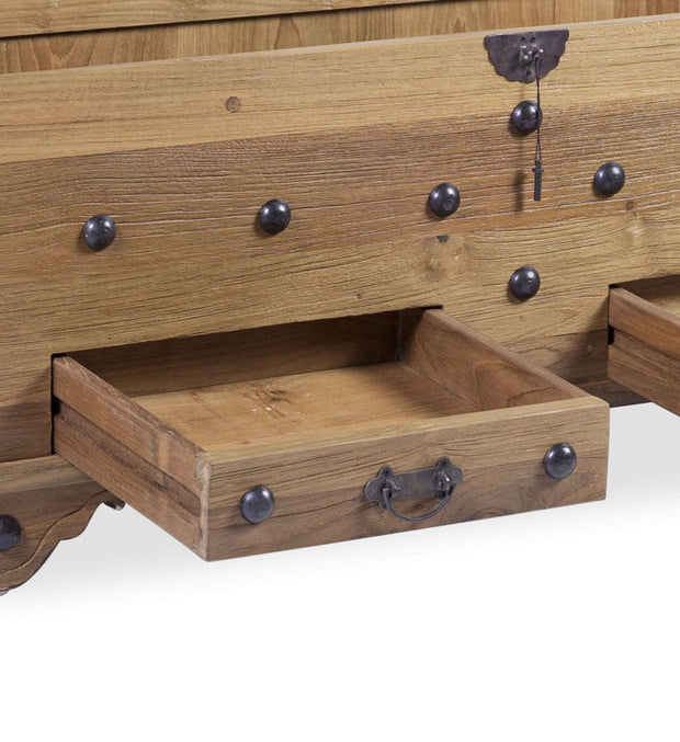 Panca in legno con contenitore Teak Anne Grande Naturale (4)