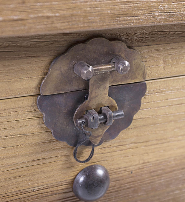 Panca in legno con contenitore Teak Anne Grande Naturale (6)