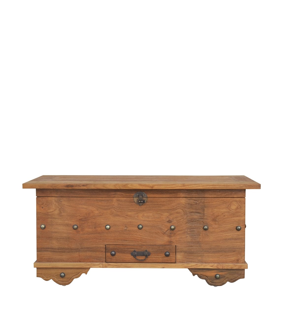 Panca in legno con contenitore Teak Anne Piccola Noce (1)