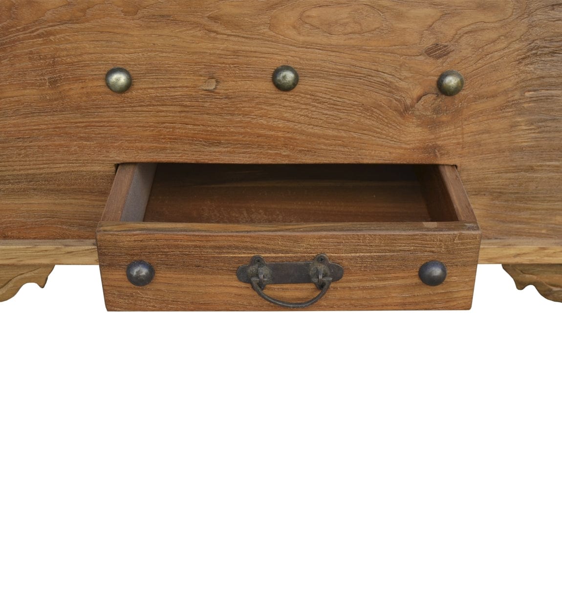 Panca in legno con contenitore Teak Anne Piccola Noce (3)