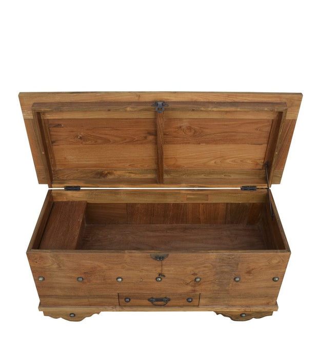 Panca in legno con contenitore Teak Anne Piccola Noce (4)