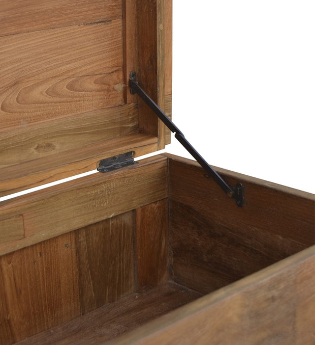 Panca in legno con contenitore Teak Anne Piccola Noce (5)