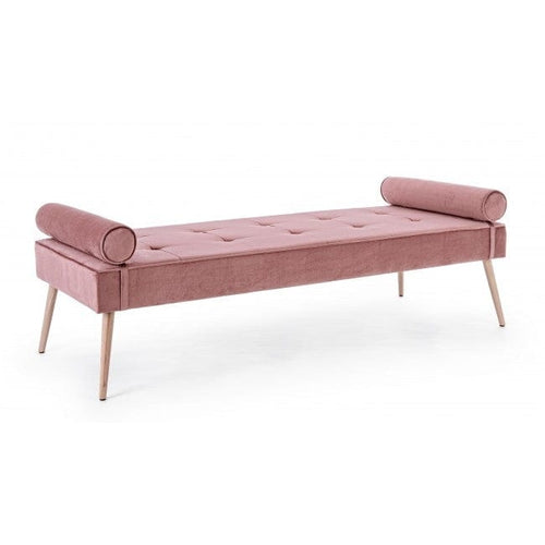 Bizzotto Panca in tessuto Giselle Rosa