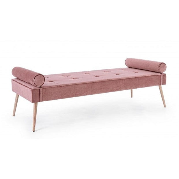 Bizzotto Panca in tessuto Giselle Rosa