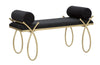 Panca Ribbon Nera cm 112,5x49x53