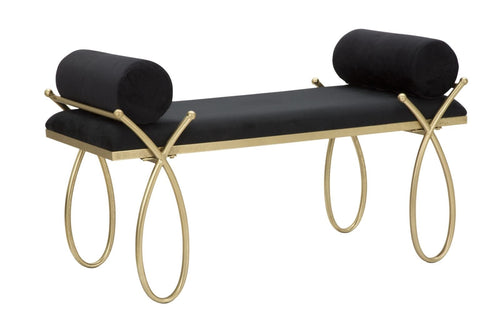 Panca Ribbon Nera cm 112,5x49x53
