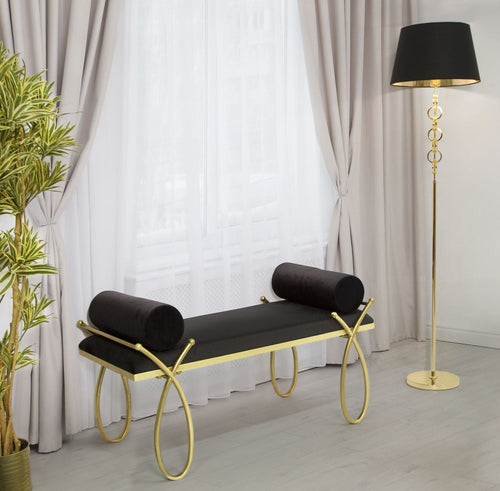 Panca Ribbon Nera cm 112,5x49x53 (1)