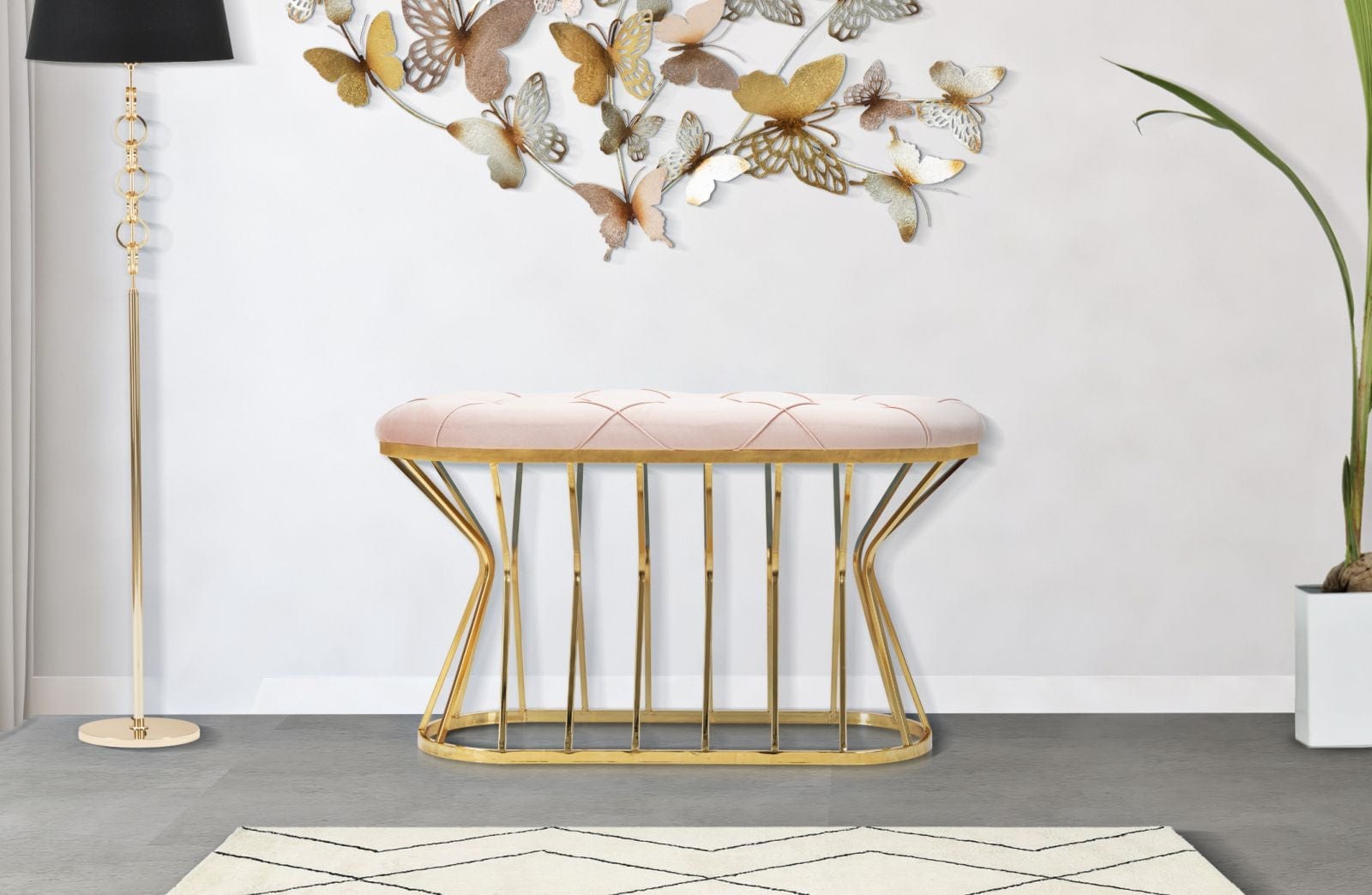 Panca Zig Rosa cm 91x38x52 (1)