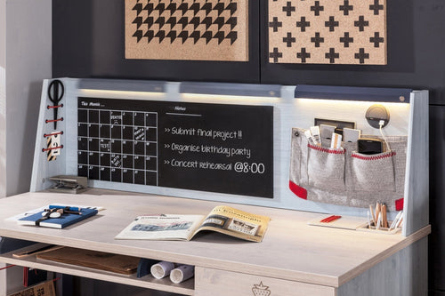 Pannello multifunzionale con Memo Board e USB Trio, L138xL21xH40 cm (1)