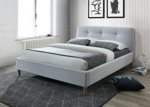 Maesta Pat tapitat cu stofa Hamilton Light Grey