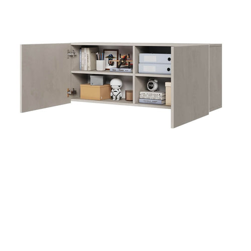 Lenart Pensili per bambini/adolescenti con 2 ante Teen Flex TF10 Piccola Grigio