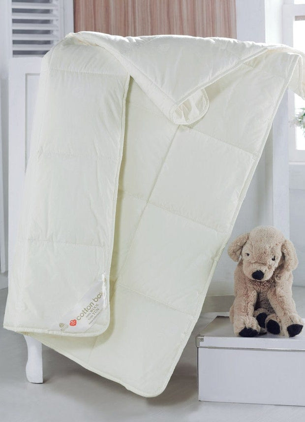 Piumino in cotone per bambini Yun Avorio, 95 x 145 cm