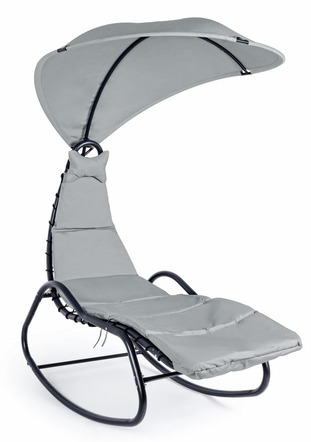 Bizzotto Poltrona a dondolo da giardino Baffin Antracite