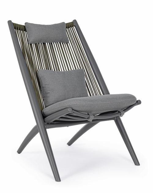 Bizzotto Poltrona da giardino Aloha Lounge Antracite