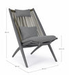 Bizzotto Poltrona da giardino Aloha Lounge Antracite