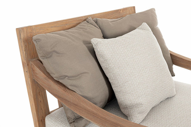 Bizzotto Poltrona da giardino Bali Grigio