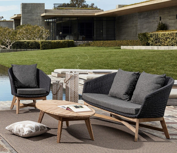 Bizzotto Poltrona da giardino Coachella Antracite
