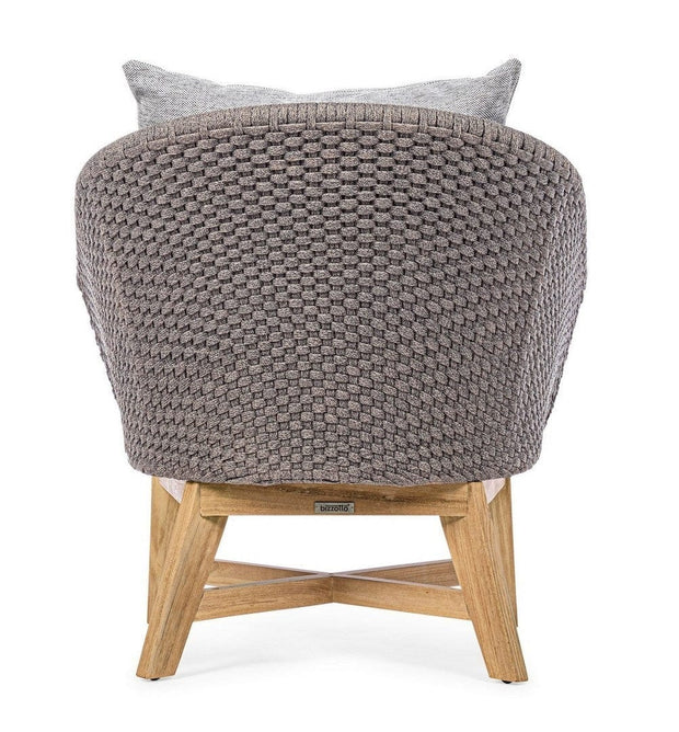 Bizzotto Poltrona da giardino Coachella Grigio