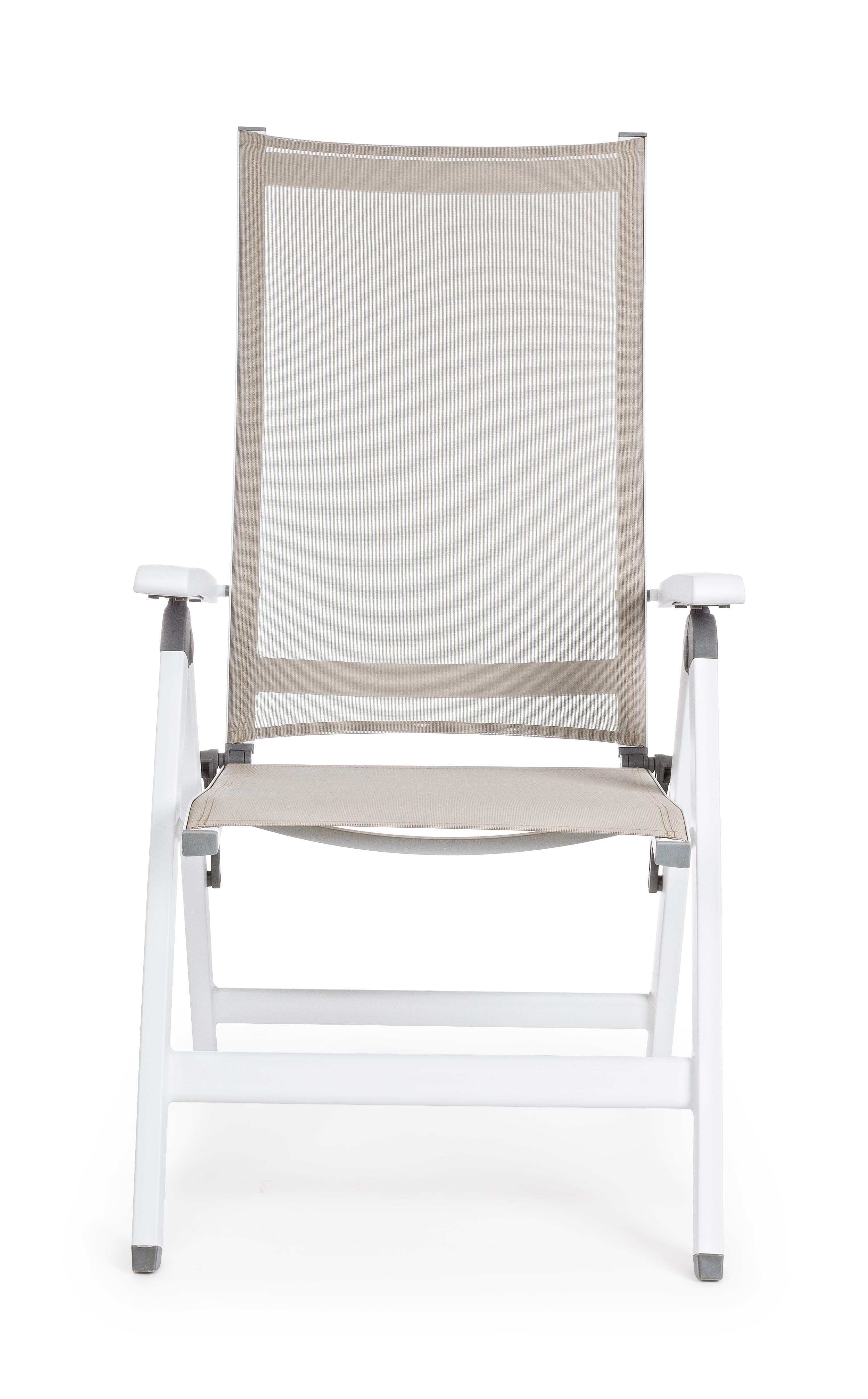 Bizzotto Poltrona da giardino Cruise Bianco
