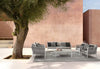 Bizzotto Poltrona da giardino Florencia Grigio
