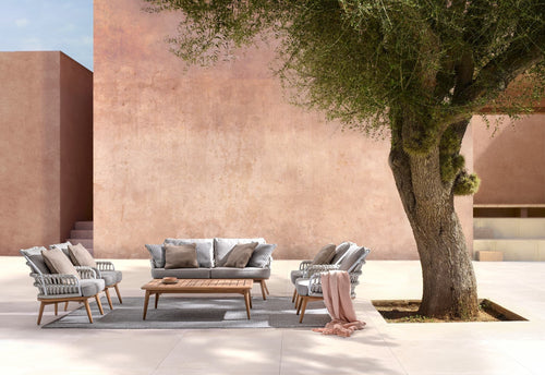 Bizzotto Poltrona da giardino Kera Grigio