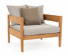 Bizzotto Poltrona da giardino Kobo Grigio
