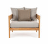 Bizzotto Poltrona da giardino Kobo Grigio