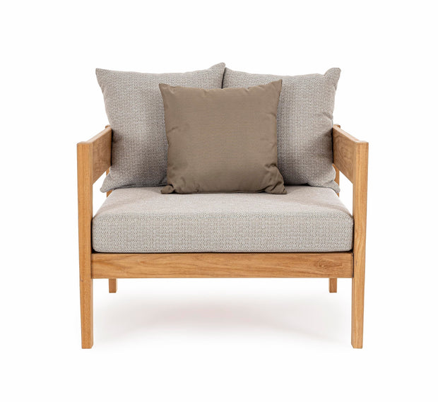 Bizzotto Poltrona da giardino Kobo Grigio