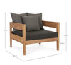 Bizzotto Poltrona da giardino Kobo Naturale