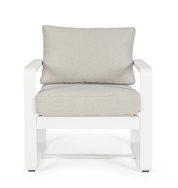 Bizzotto Poltrona da giardino Merrigan Bianco
