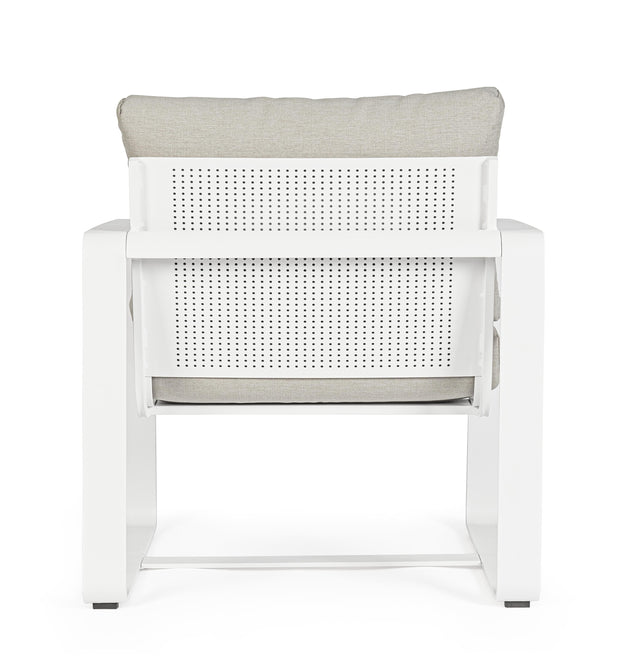 Bizzotto Poltrona da giardino Merrigan Bianco