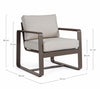 Bizzotto Poltrona da giardino Merrigan Coffee Cappuccino