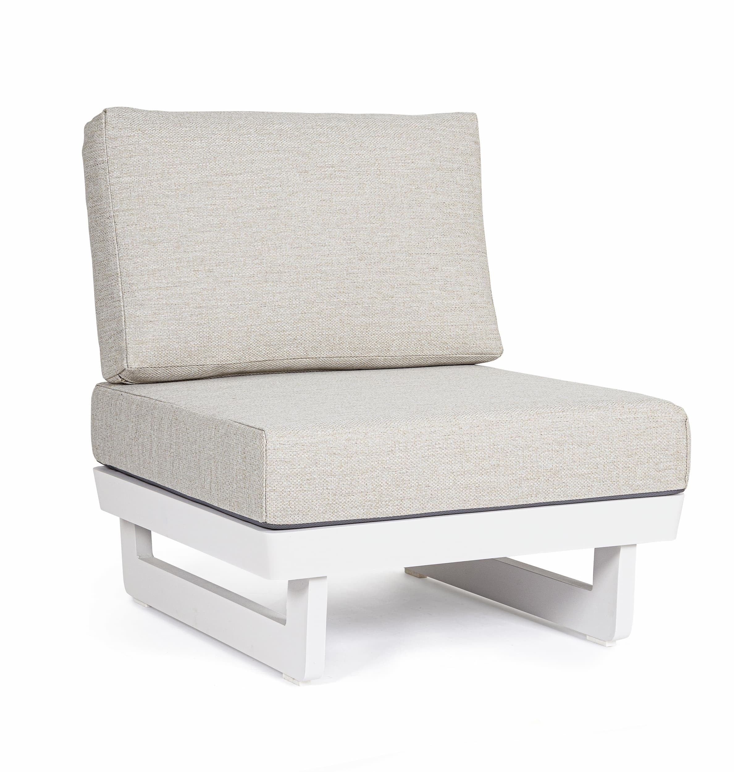 Bizzotto Poltrona da giardino modulare Infinity Grigio
