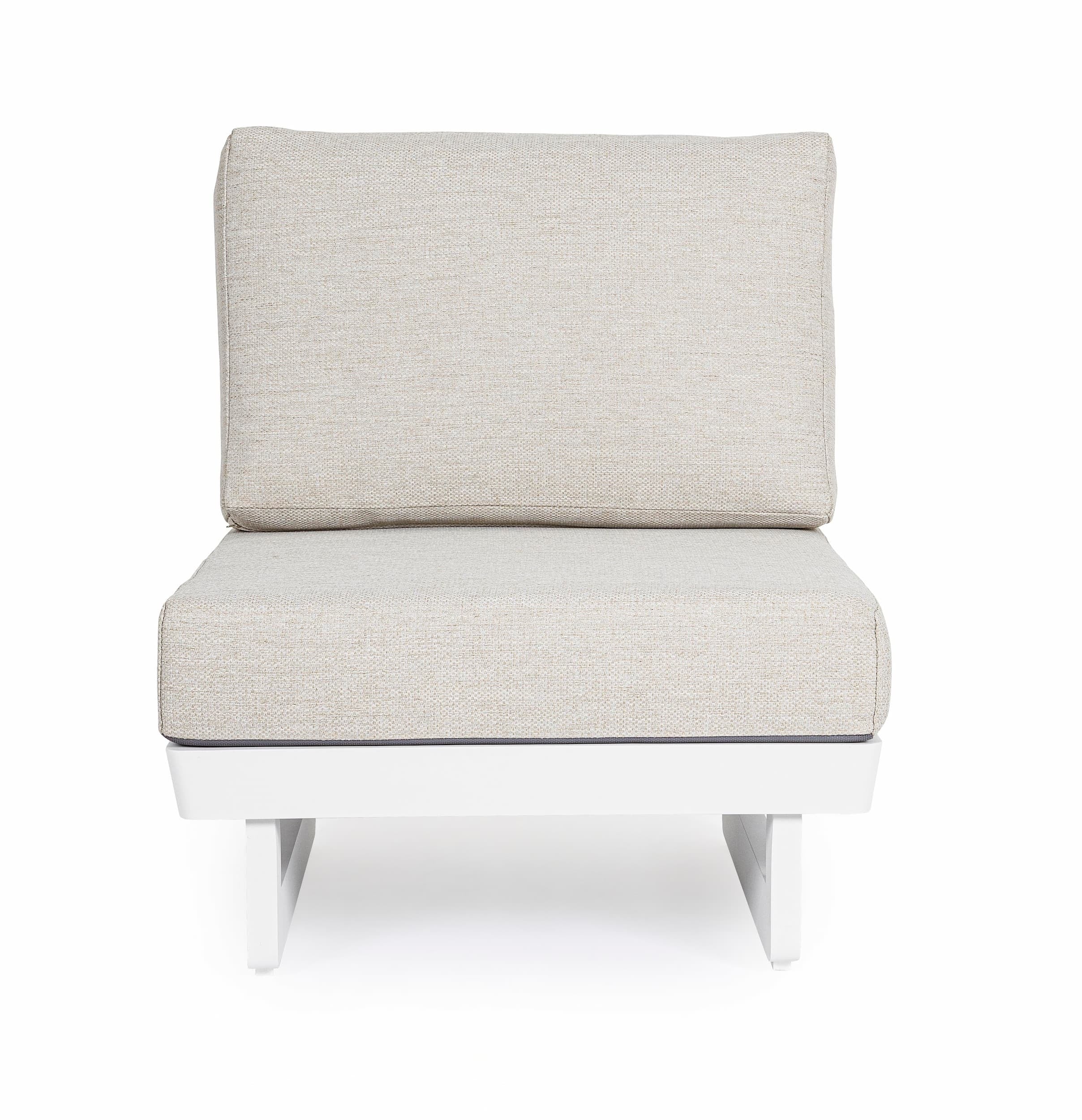 Bizzotto Poltrona da giardino modulare Infinity Grigio