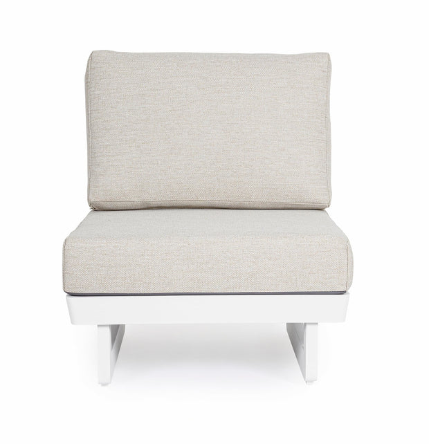 Bizzotto Poltrona da giardino modulare Infinity Grigio