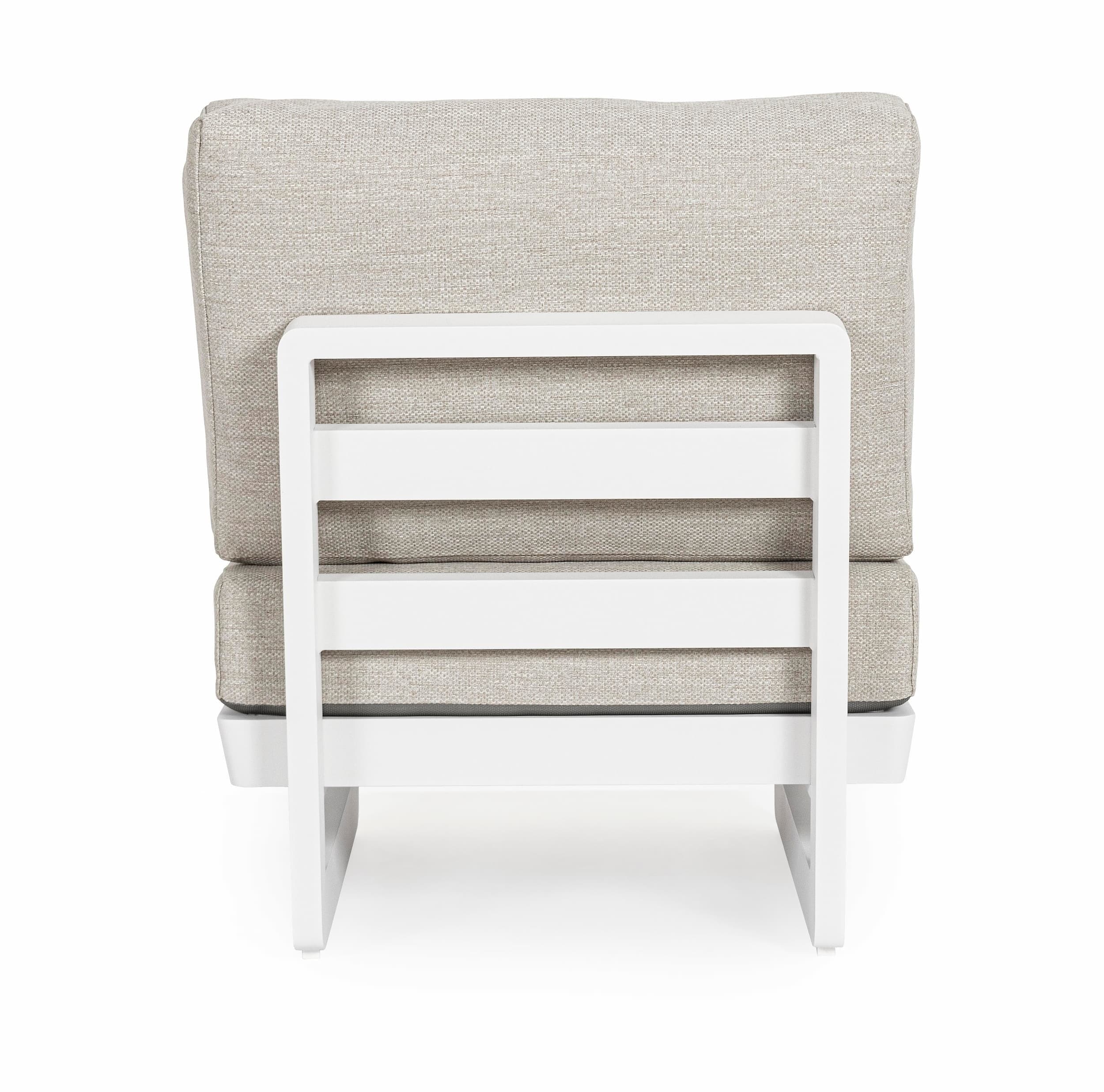 Bizzotto Poltrona da giardino modulare Infinity Grigio
