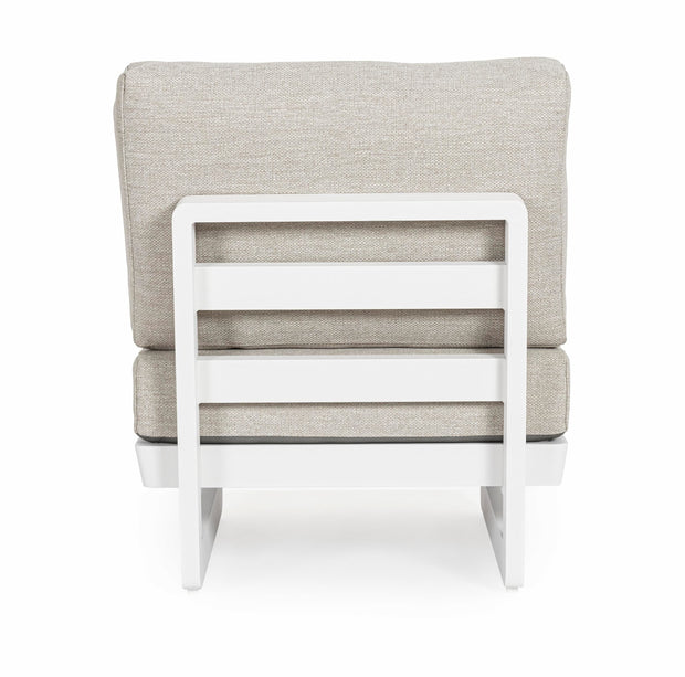 Bizzotto Poltrona da giardino modulare Infinity Grigio