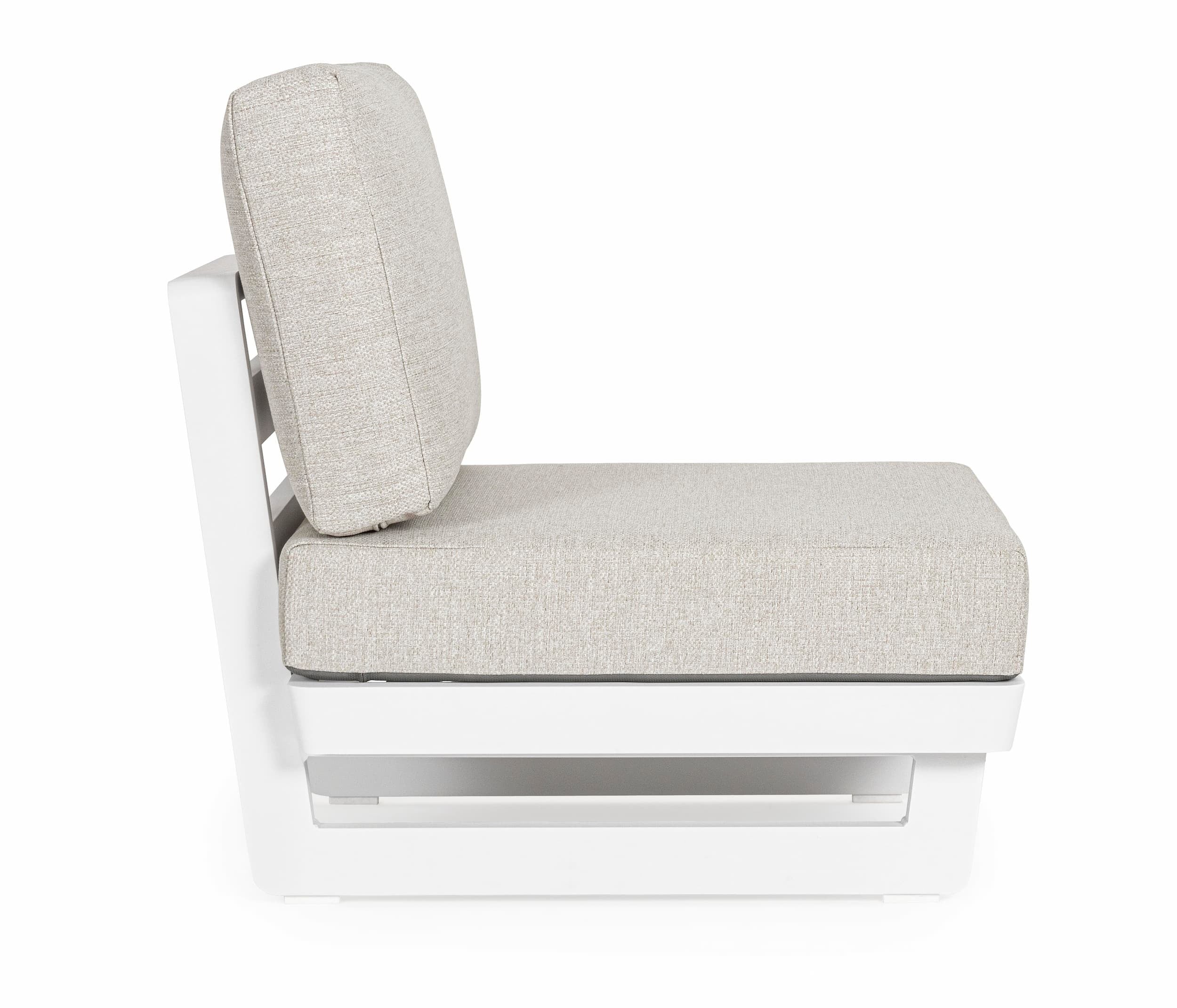 Bizzotto Poltrona da giardino modulare Infinity Grigio