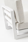 Bizzotto Poltrona da giardino modulare Infinity Grigio