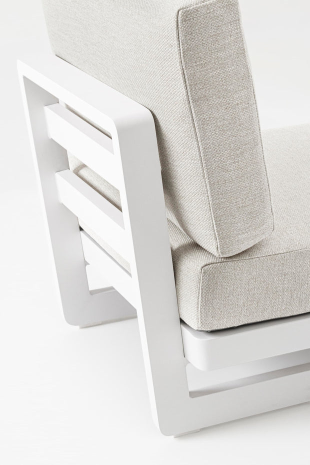 Bizzotto Poltrona da giardino modulare Infinity Grigio