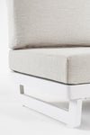 Bizzotto Poltrona da giardino modulare Infinity Grigio