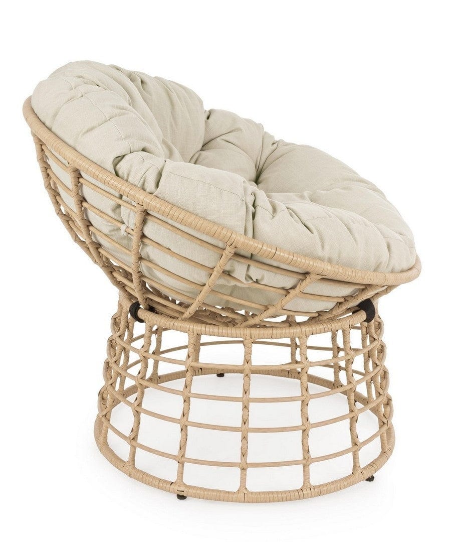 Bizzotto Poltrona da giardino Molly Naturale