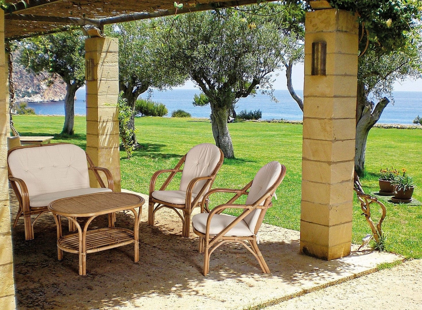 Bizzotto Poltrona da giardino New Golf Naturale