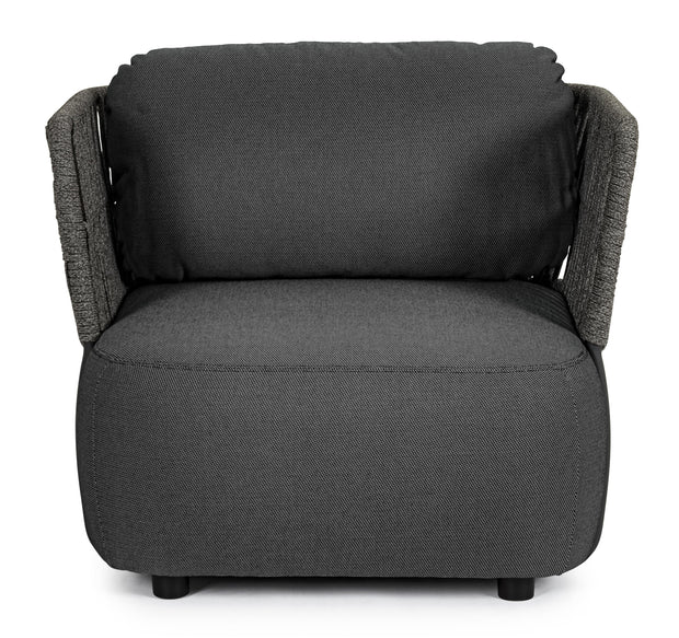 Bizzotto Poltrona da giardino Palmer Antracite