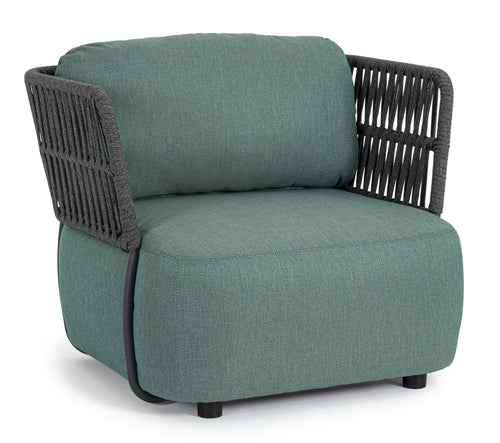 Bizzotto Poltrona da giardino Palmer Verde