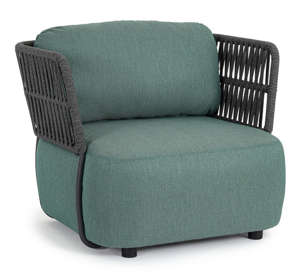 Bizzotto Poltrona da giardino Palmer Verde