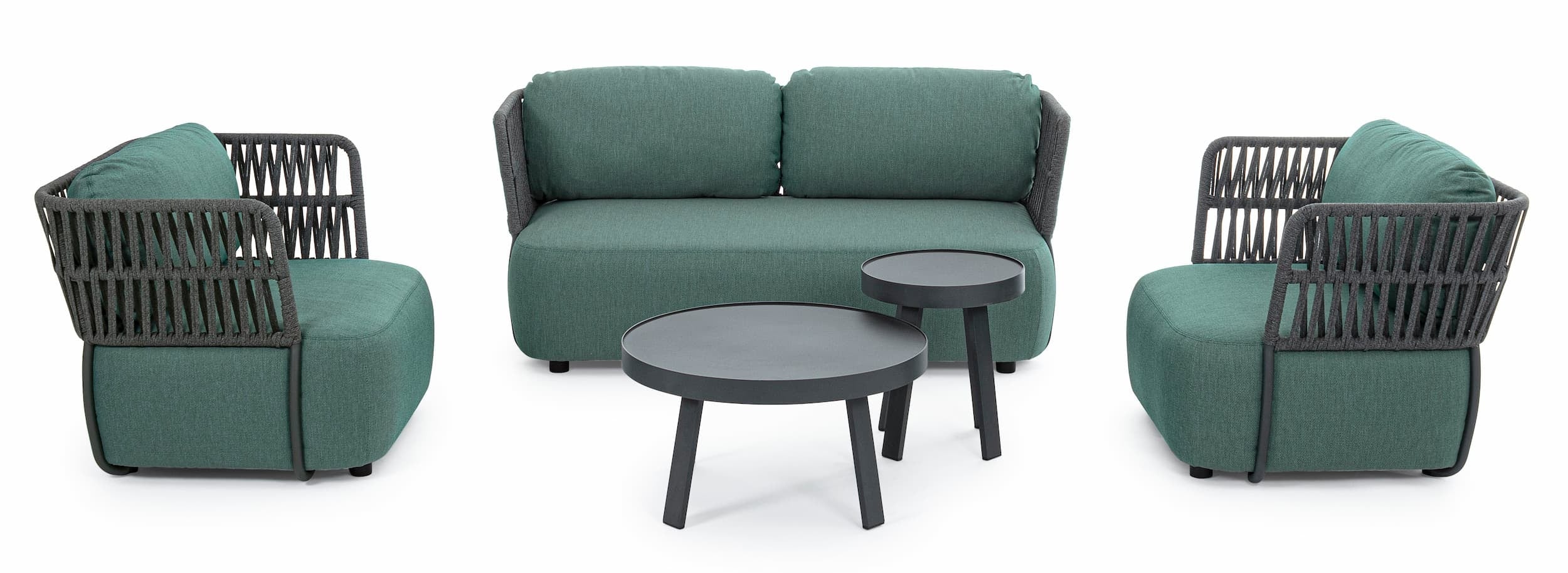 Bizzotto Poltrona da giardino Palmer Verde