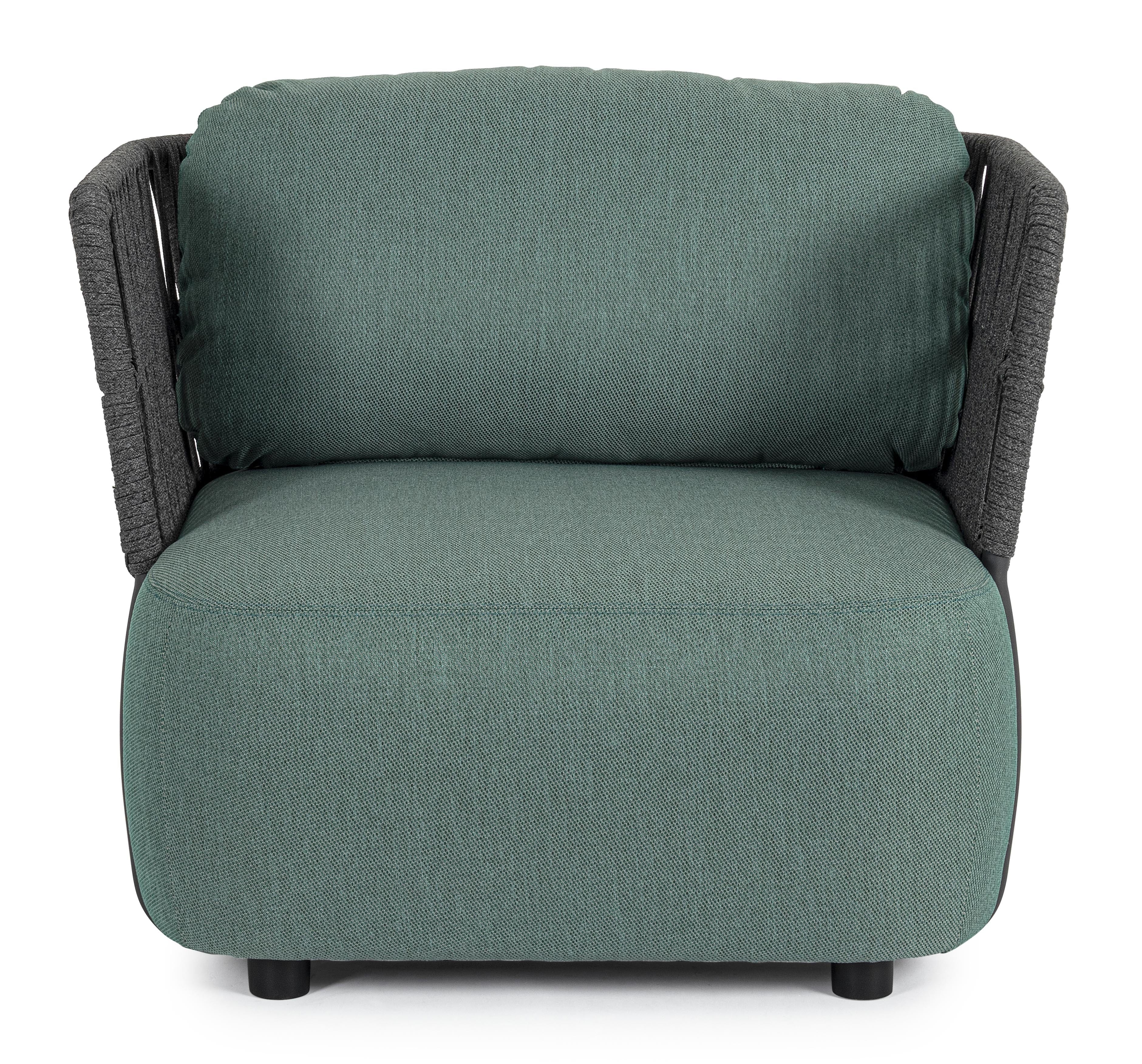 Bizzotto Poltrona da giardino Palmer Verde