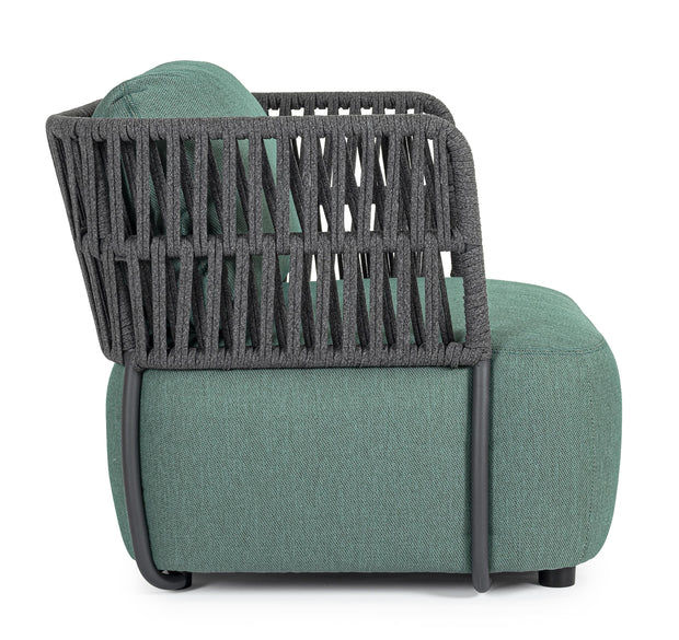 Bizzotto Poltrona da giardino Palmer Verde