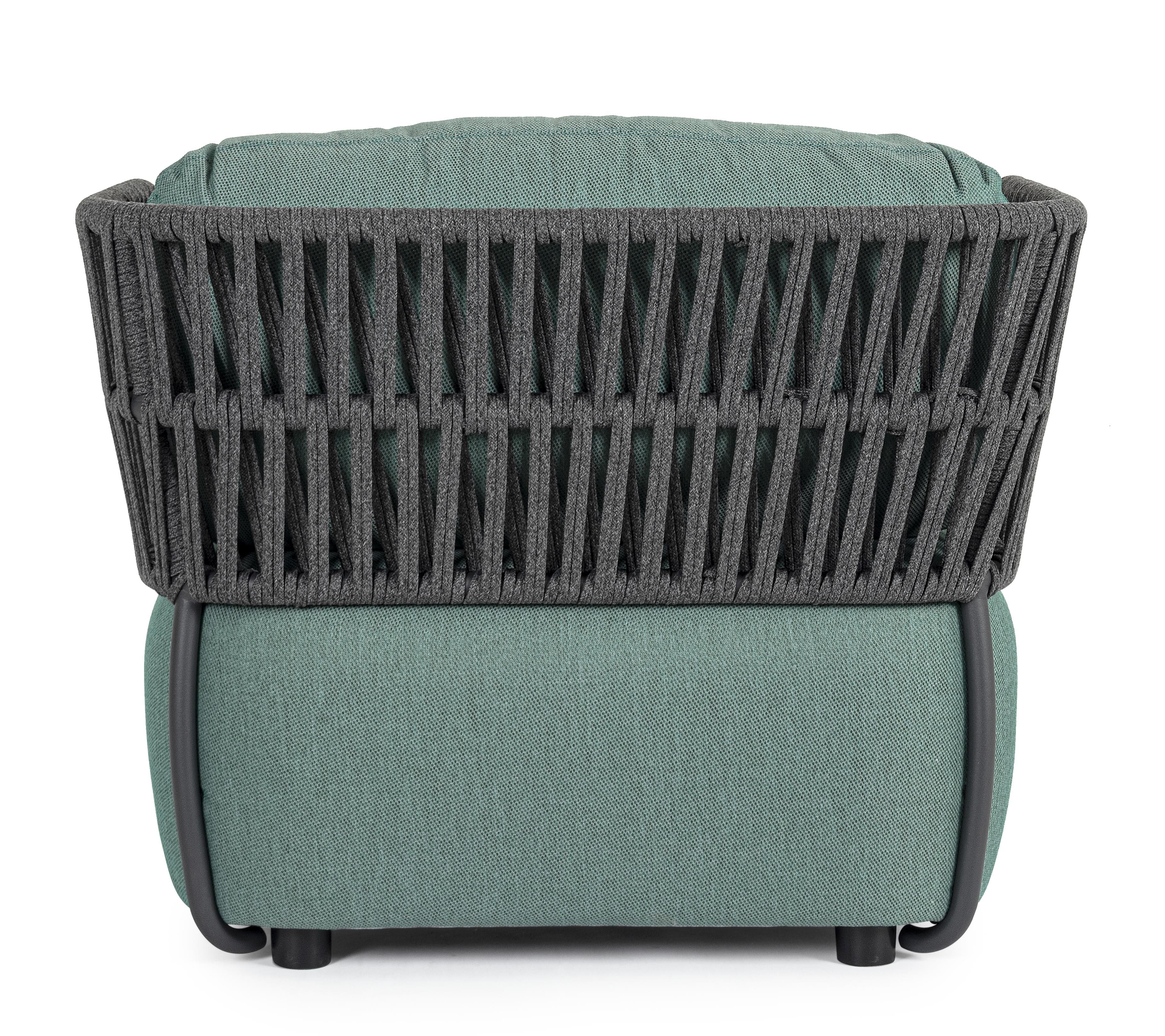 Bizzotto Poltrona da giardino Palmer Verde